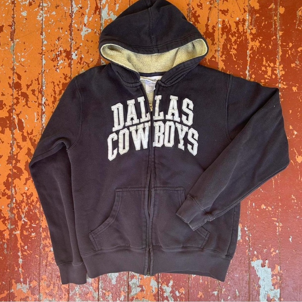 NFL Dallas Cowboys Fleece navy blue zip up Hoodie